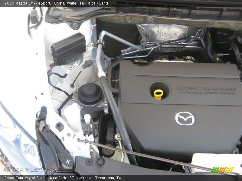 Crystal White Pearl Mica / Sand 2010 Mazda CX-7 i Sport