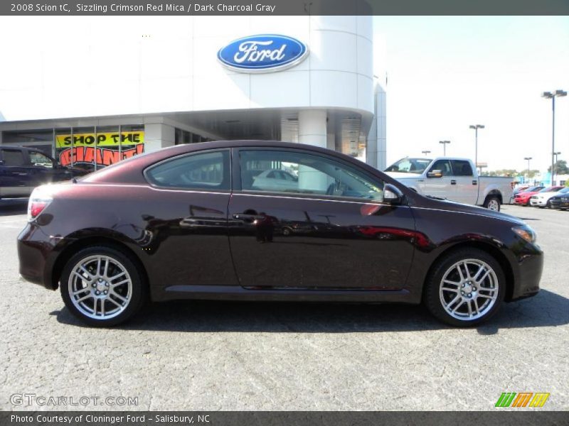 Sizzling Crimson Red Mica / Dark Charcoal Gray 2008 Scion tC