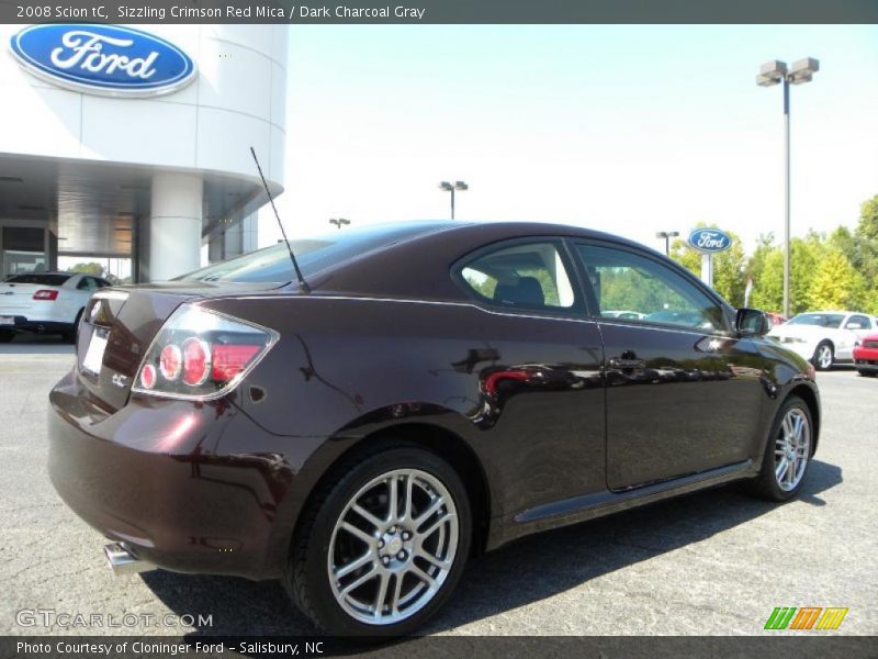 Sizzling Crimson Red Mica / Dark Charcoal Gray 2008 Scion tC