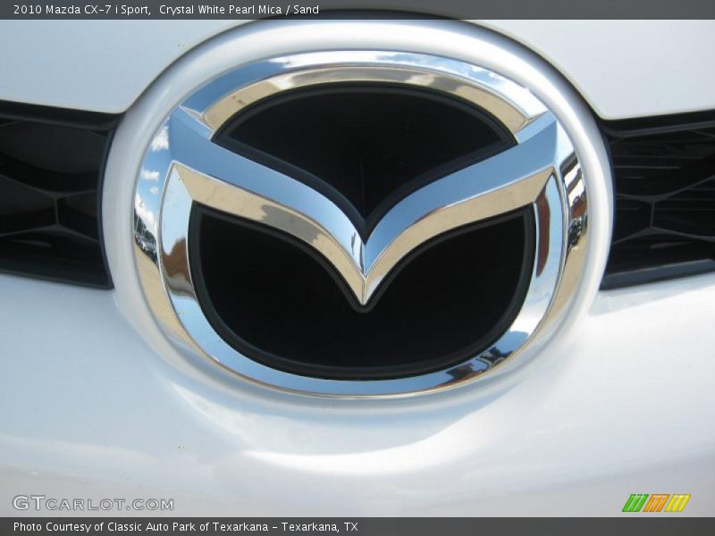 Crystal White Pearl Mica / Sand 2010 Mazda CX-7 i Sport