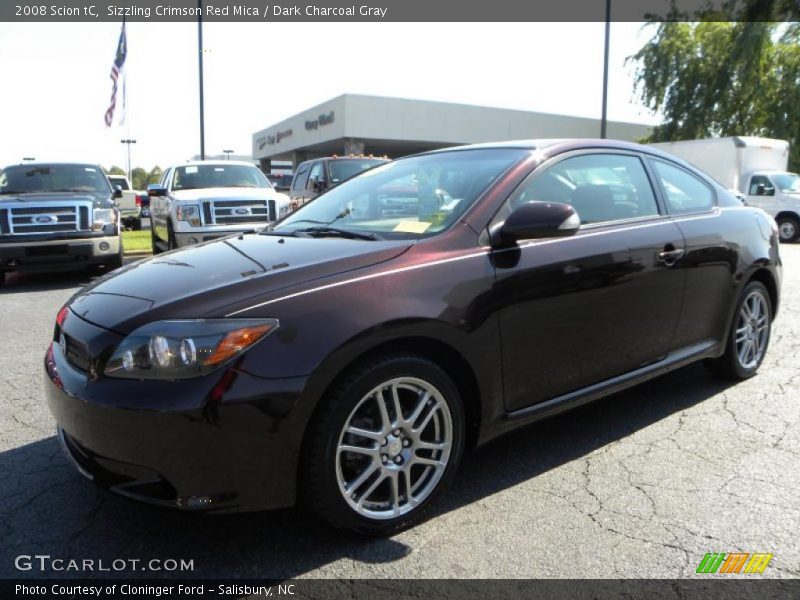 Sizzling Crimson Red Mica / Dark Charcoal Gray 2008 Scion tC