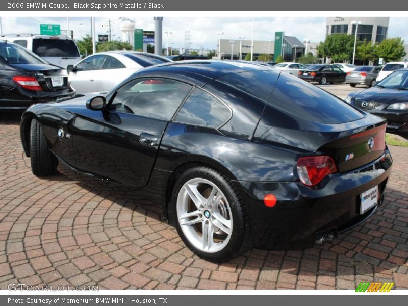 Black Sapphire Metallic / Black 2006 BMW M Coupe