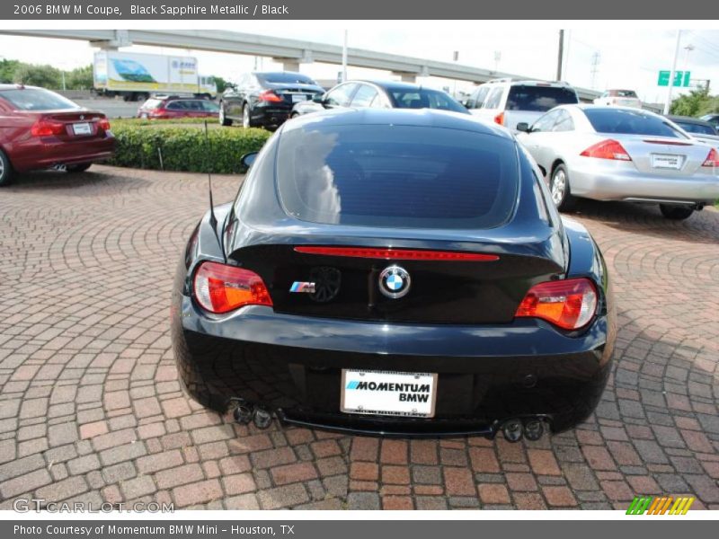 Black Sapphire Metallic / Black 2006 BMW M Coupe