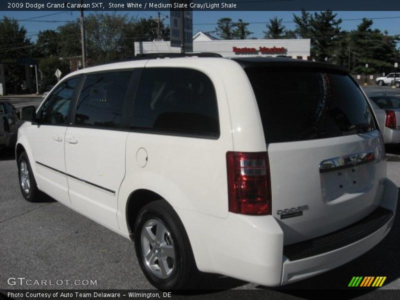Stone White / Medium Slate Gray/Light Shale 2009 Dodge Grand Caravan SXT