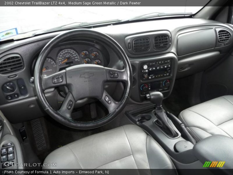 Medium Sage Green Metallic / Dark Pewter 2002 Chevrolet TrailBlazer LTZ 4x4