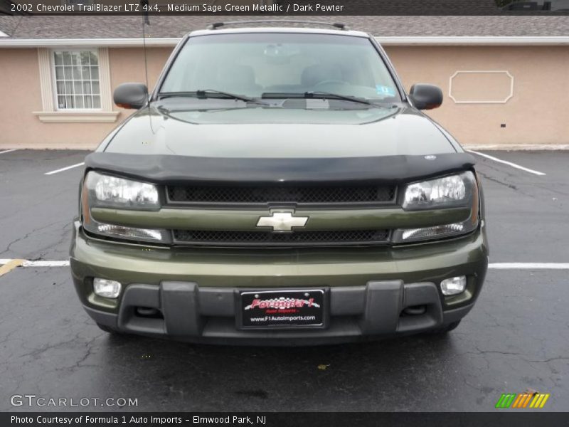 Medium Sage Green Metallic / Dark Pewter 2002 Chevrolet TrailBlazer LTZ 4x4