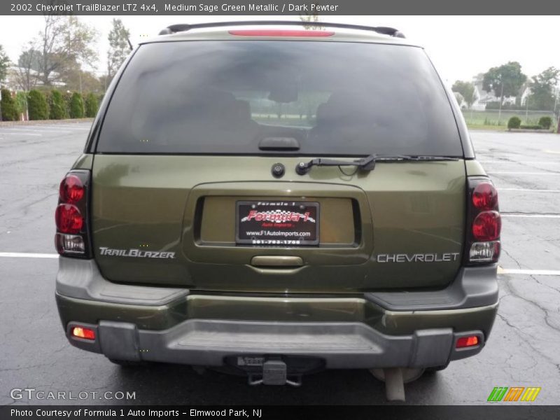 Medium Sage Green Metallic / Dark Pewter 2002 Chevrolet TrailBlazer LTZ 4x4