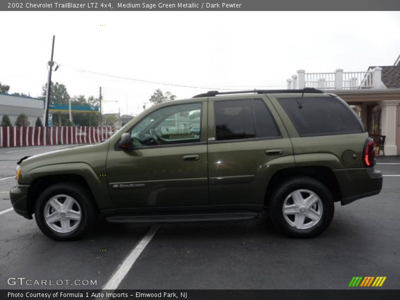 Medium Sage Green Metallic / Dark Pewter 2002 Chevrolet TrailBlazer LTZ 4x4