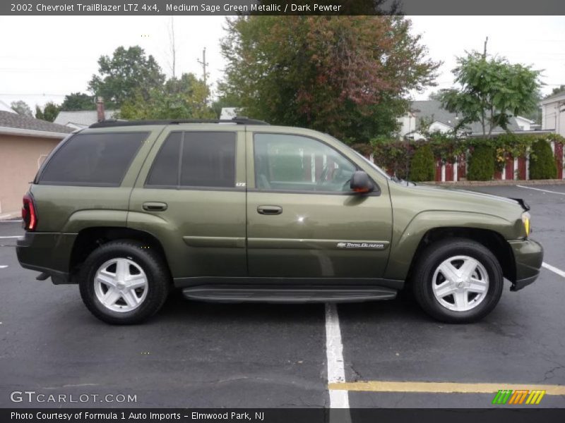 Medium Sage Green Metallic / Dark Pewter 2002 Chevrolet TrailBlazer LTZ 4x4