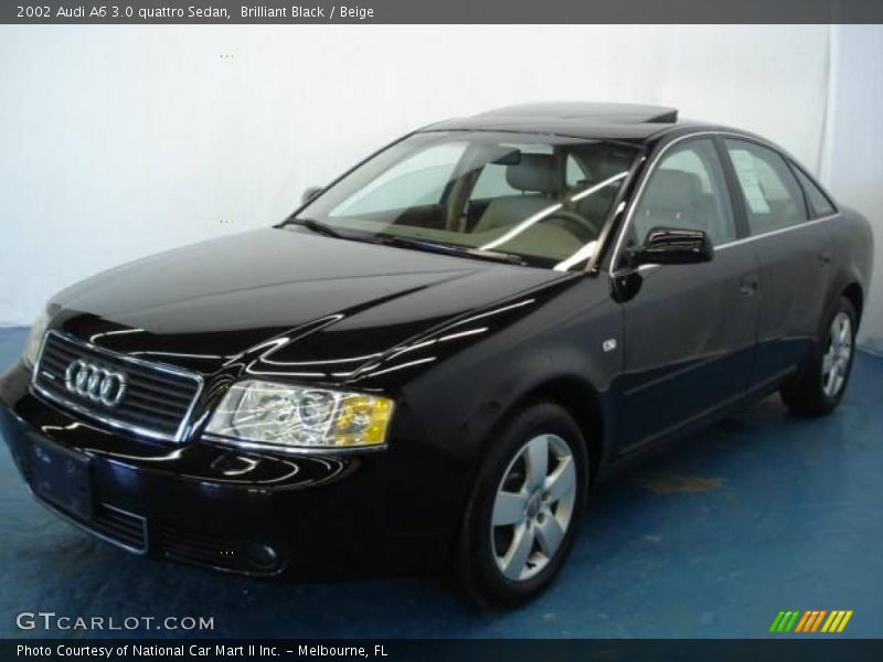 Brilliant Black / Beige 2002 Audi A6 3.0 quattro Sedan