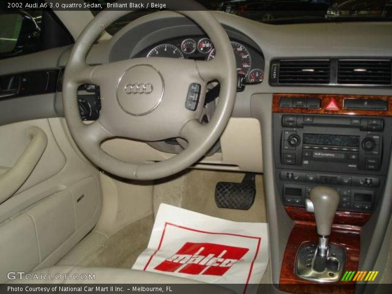 Brilliant Black / Beige 2002 Audi A6 3.0 quattro Sedan