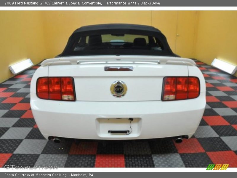 Performance White / Black/Dove 2009 Ford Mustang GT/CS California Special Convertible