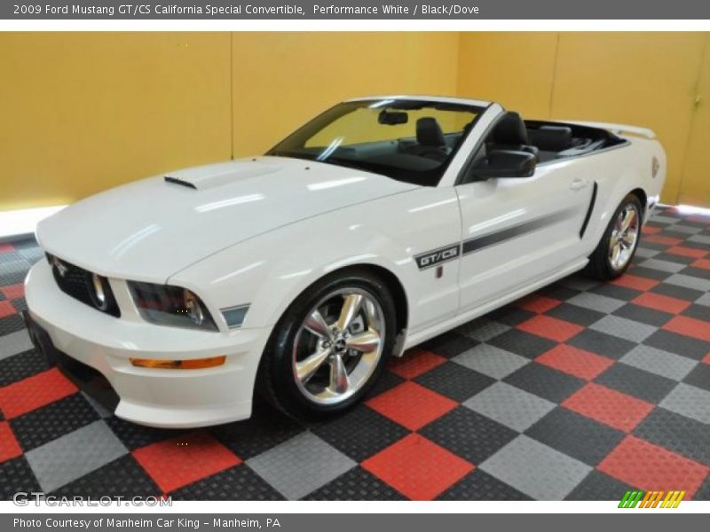Performance White / Black/Dove 2009 Ford Mustang GT/CS California Special Convertible