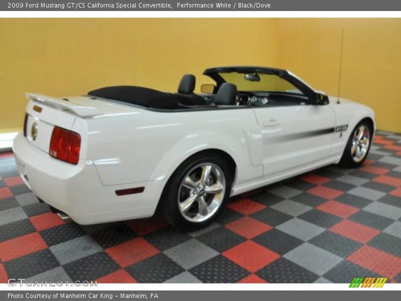 Performance White / Black/Dove 2009 Ford Mustang GT/CS California Special Convertible