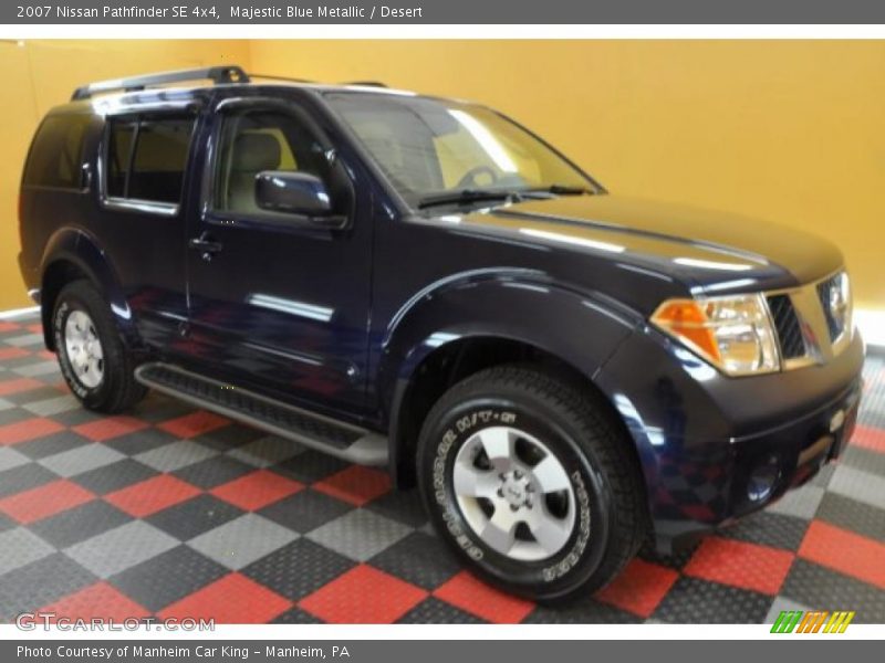 Majestic Blue Metallic / Desert 2007 Nissan Pathfinder SE 4x4
