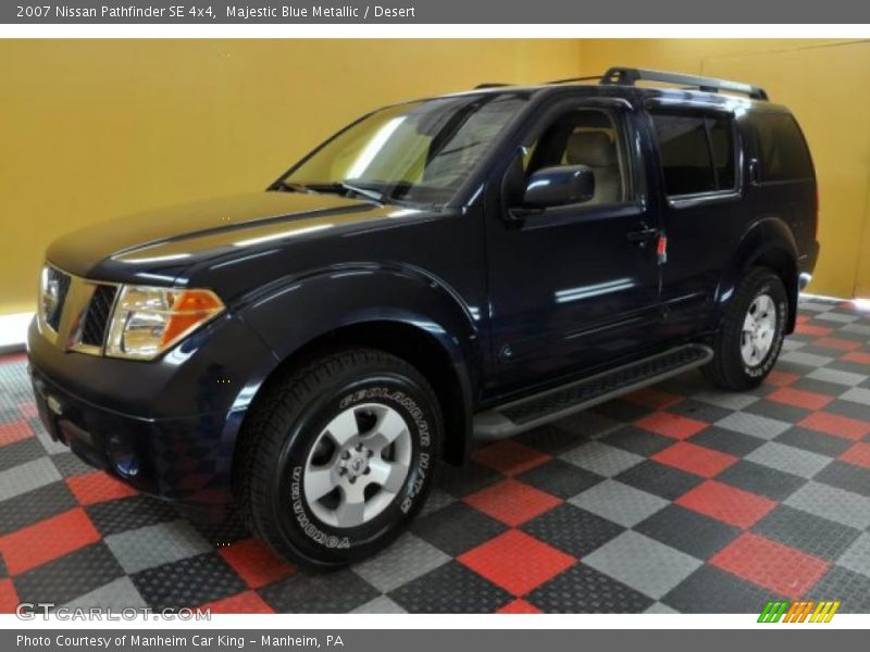 Majestic Blue Metallic / Desert 2007 Nissan Pathfinder SE 4x4
