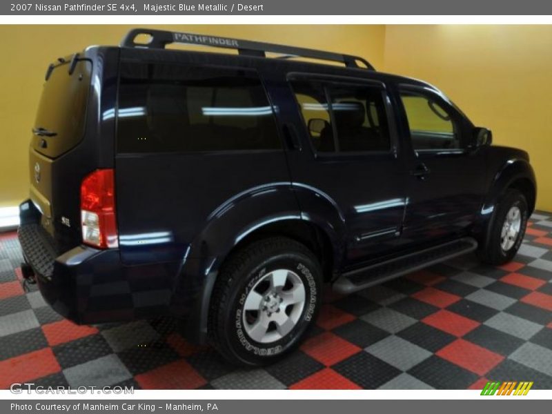 Majestic Blue Metallic / Desert 2007 Nissan Pathfinder SE 4x4