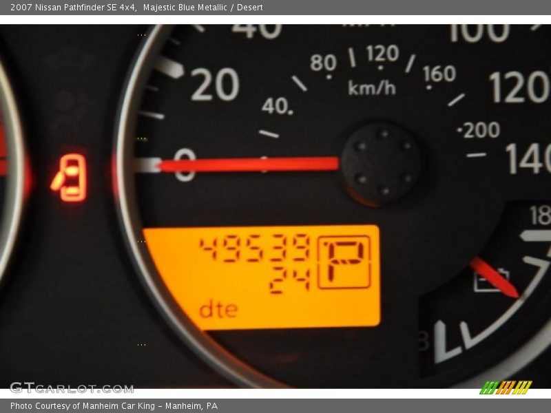 Majestic Blue Metallic / Desert 2007 Nissan Pathfinder SE 4x4