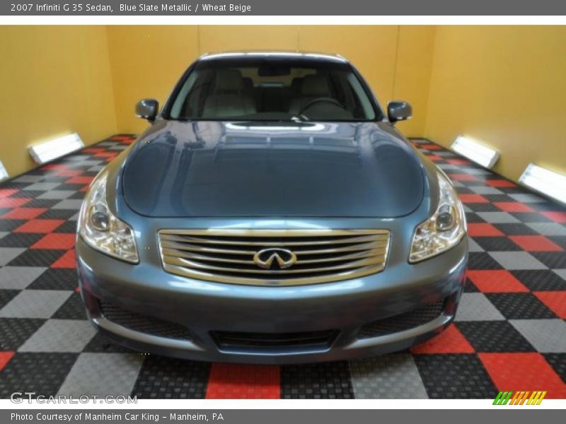 Blue Slate Metallic / Wheat Beige 2007 Infiniti G 35 Sedan