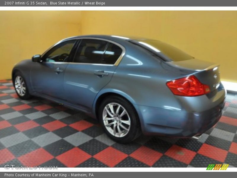Blue Slate Metallic / Wheat Beige 2007 Infiniti G 35 Sedan