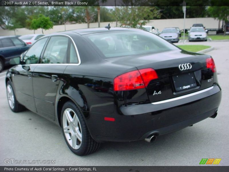 Brilliant Black / Ebony 2007 Audi A4 2.0T Sedan