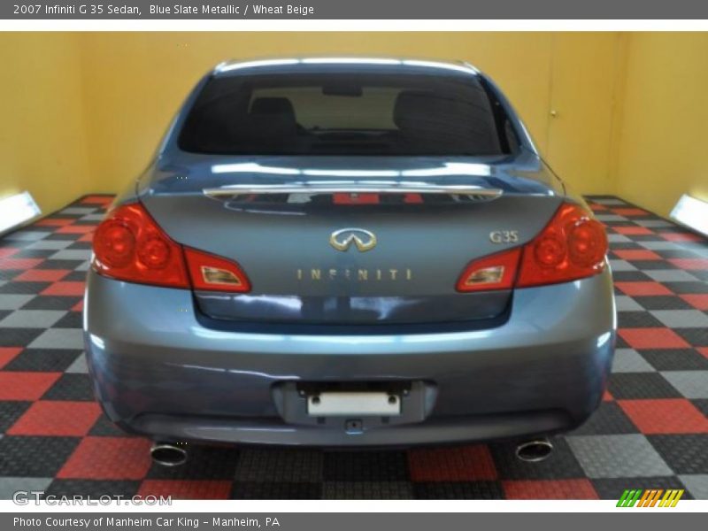 Blue Slate Metallic / Wheat Beige 2007 Infiniti G 35 Sedan