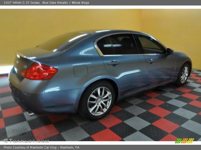 Blue Slate Metallic / Wheat Beige 2007 Infiniti G 35 Sedan