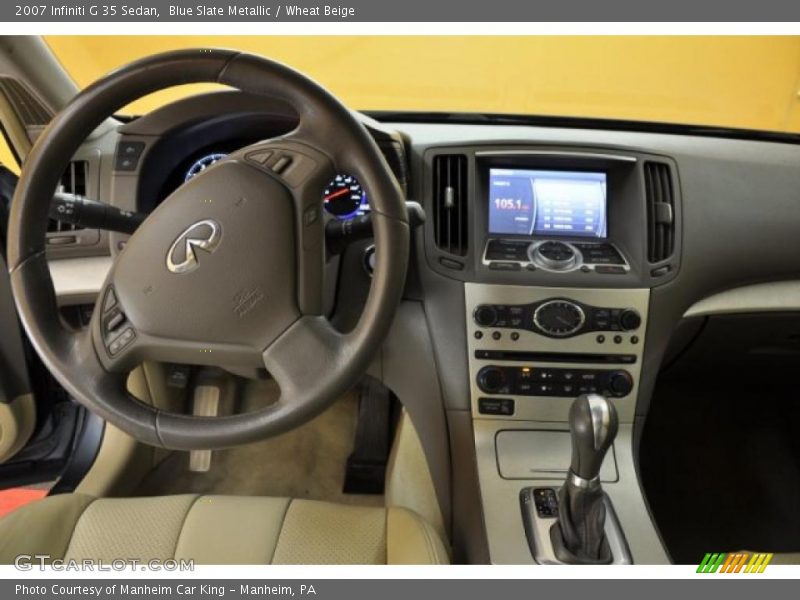 Blue Slate Metallic / Wheat Beige 2007 Infiniti G 35 Sedan