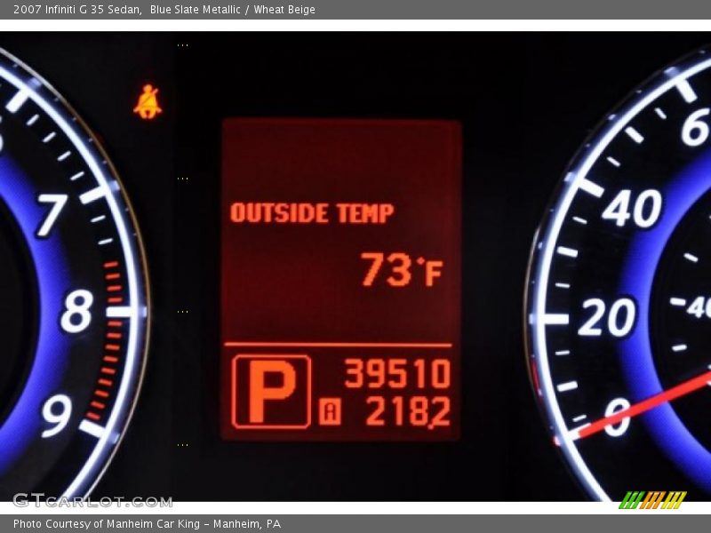 Blue Slate Metallic / Wheat Beige 2007 Infiniti G 35 Sedan