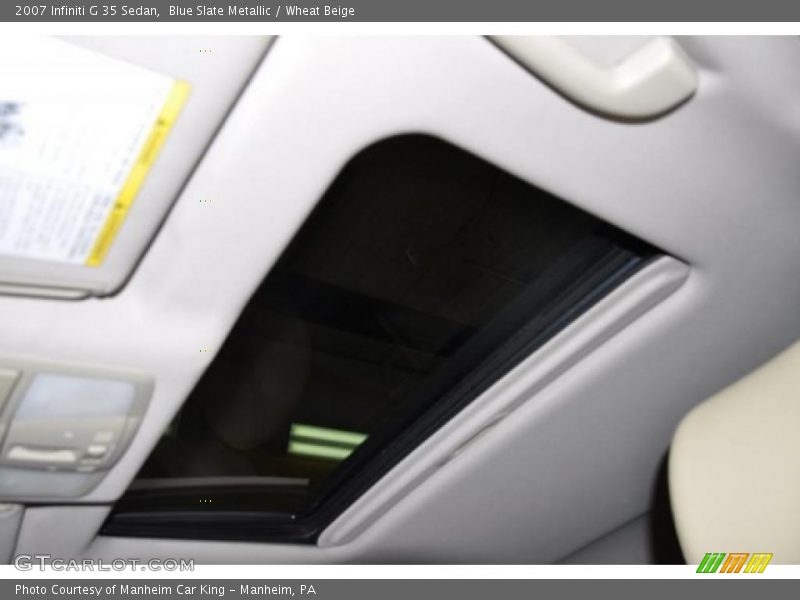Blue Slate Metallic / Wheat Beige 2007 Infiniti G 35 Sedan
