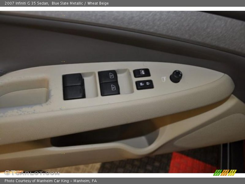 Blue Slate Metallic / Wheat Beige 2007 Infiniti G 35 Sedan