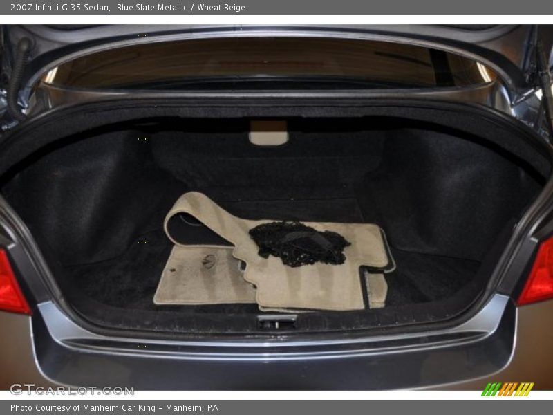 Blue Slate Metallic / Wheat Beige 2007 Infiniti G 35 Sedan