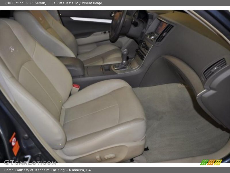 Blue Slate Metallic / Wheat Beige 2007 Infiniti G 35 Sedan