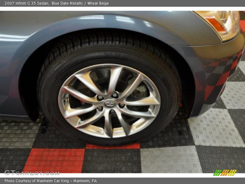 Blue Slate Metallic / Wheat Beige 2007 Infiniti G 35 Sedan
