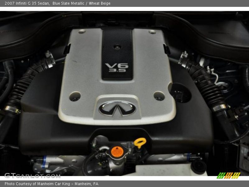 Blue Slate Metallic / Wheat Beige 2007 Infiniti G 35 Sedan