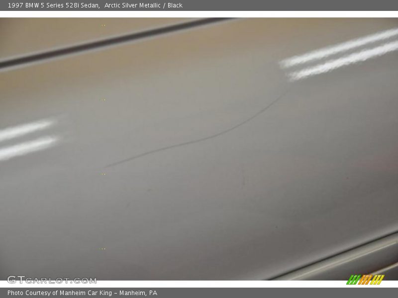 Arctic Silver Metallic / Black 1997 BMW 5 Series 528i Sedan