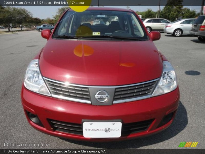 Red Brick / Charcoal 2009 Nissan Versa 1.8 S Sedan