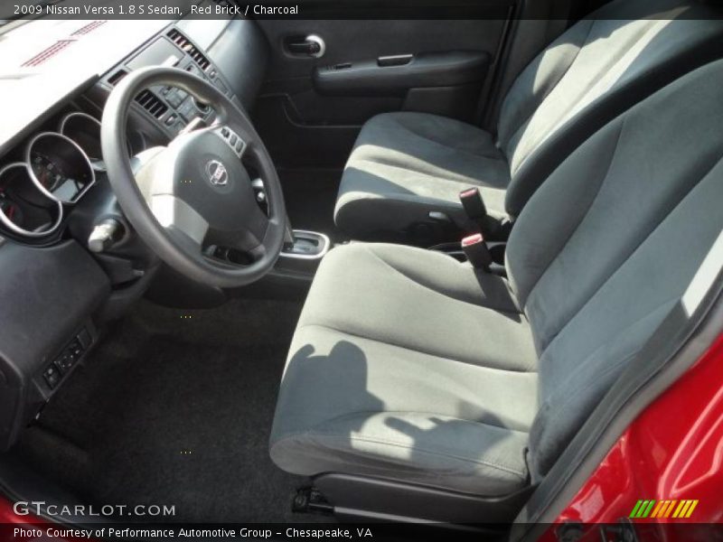 Red Brick / Charcoal 2009 Nissan Versa 1.8 S Sedan