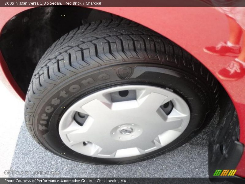 Red Brick / Charcoal 2009 Nissan Versa 1.8 S Sedan