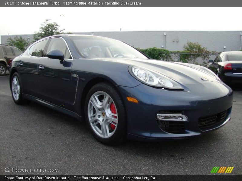 Yachting Blue Metallic / Yachting Blue/Cream 2010 Porsche Panamera Turbo