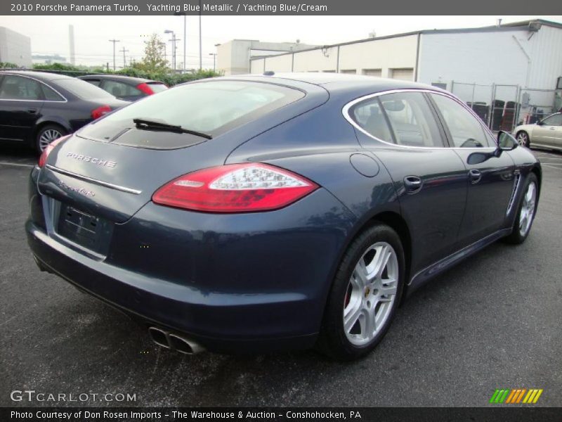 Yachting Blue Metallic / Yachting Blue/Cream 2010 Porsche Panamera Turbo