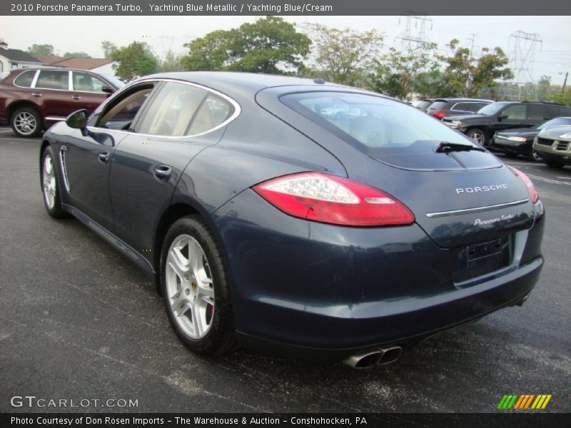 Yachting Blue Metallic / Yachting Blue/Cream 2010 Porsche Panamera Turbo