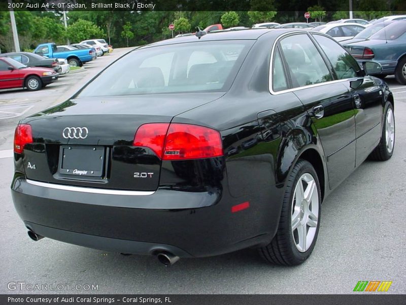 Brilliant Black / Ebony 2007 Audi A4 2.0T Sedan