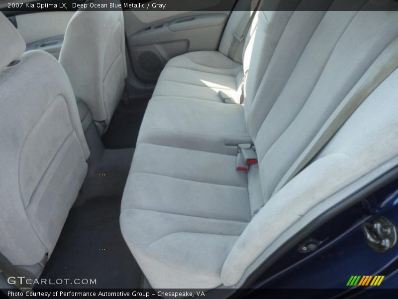 Deep Ocean Blue Metallic / Gray 2007 Kia Optima LX