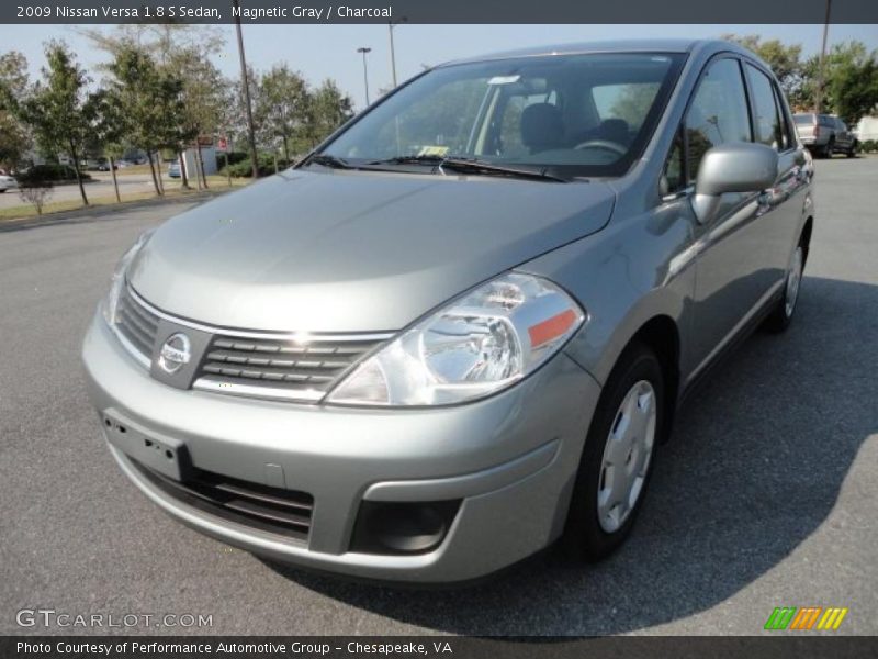 Magnetic Gray / Charcoal 2009 Nissan Versa 1.8 S Sedan