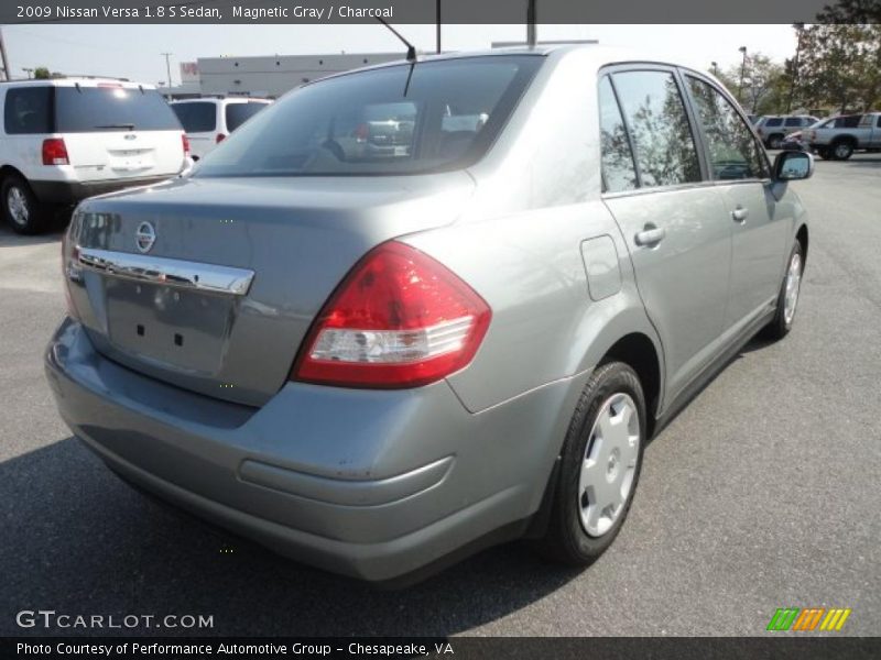 Magnetic Gray / Charcoal 2009 Nissan Versa 1.8 S Sedan