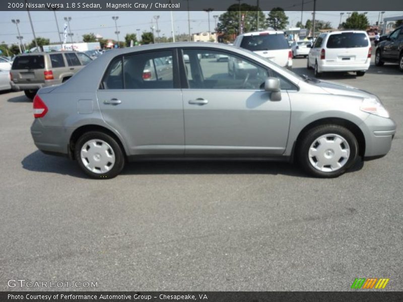 Magnetic Gray / Charcoal 2009 Nissan Versa 1.8 S Sedan