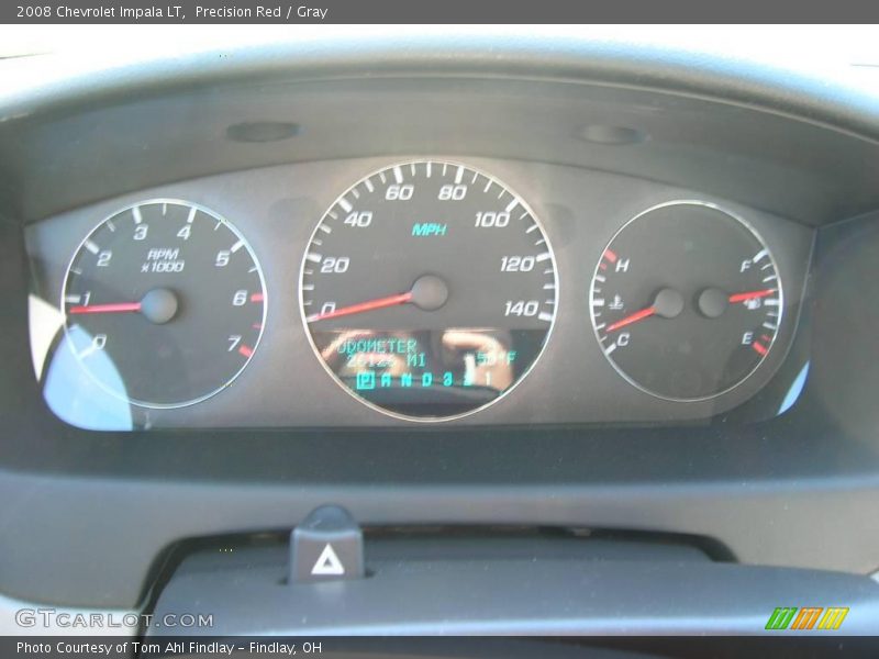 Precision Red / Gray 2008 Chevrolet Impala LT