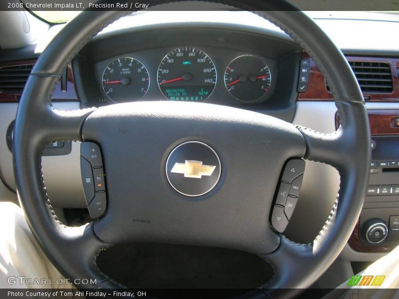 Precision Red / Gray 2008 Chevrolet Impala LT