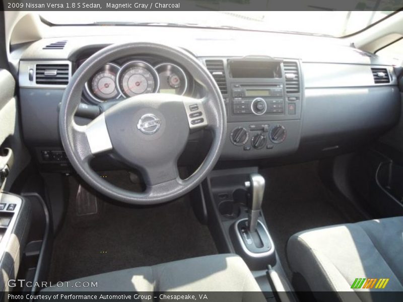 Magnetic Gray / Charcoal 2009 Nissan Versa 1.8 S Sedan